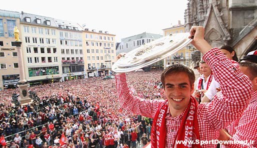 Die Meisterfeier des FC Bayern München auf dem Marienplatz