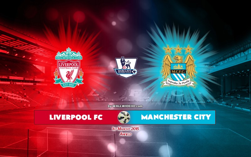 2015 EPL Liverpool FC vs Manchester City Barclays Premier League Wallpaper