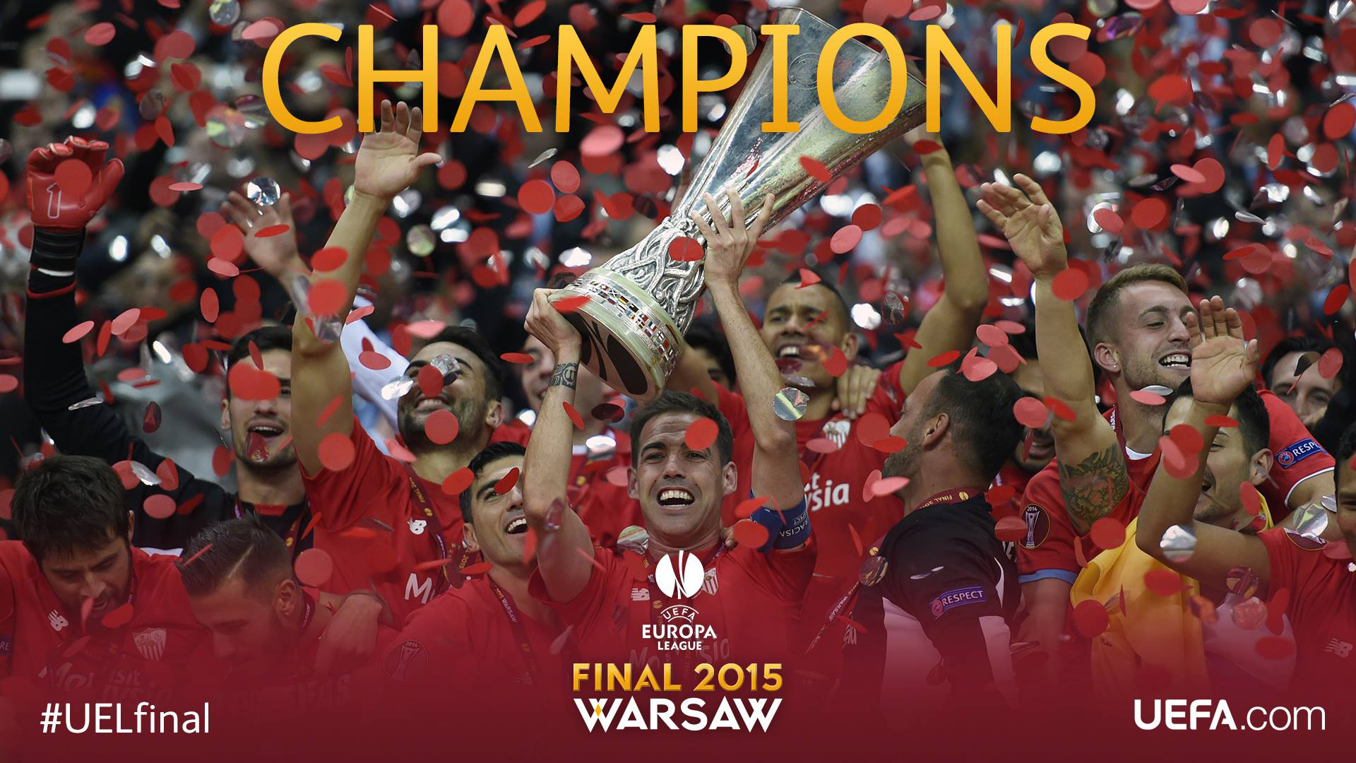 Sevilla FC 2015 UEFA Europa League Champions Wallpaper