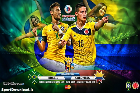 Brazil vs Colombia 18th June 2015 Copa America Chile HD Wallpaper