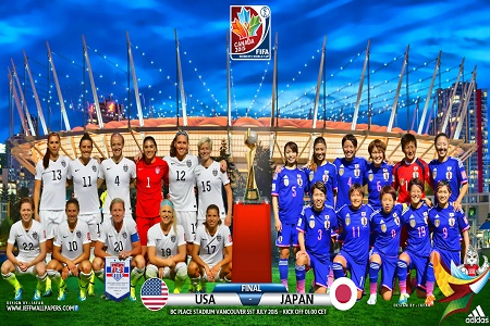 USA vs Japan Canada 2015 FIFA Women’s World Cup Final Wallpaper