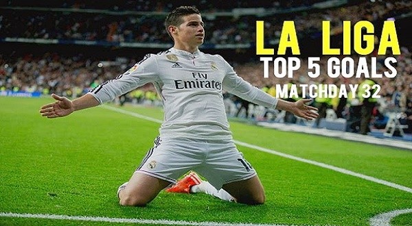 james rodriguez mejor gol jornada 32 liga espanola 2015