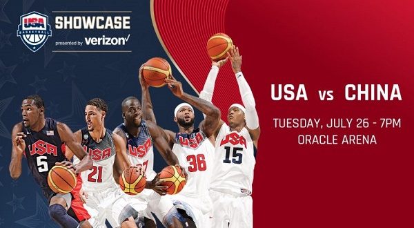 USA Basketball vs China Olympic 2016 Poster NBA 756x400