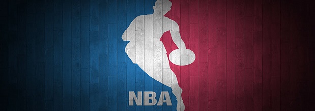 nba logo on wood