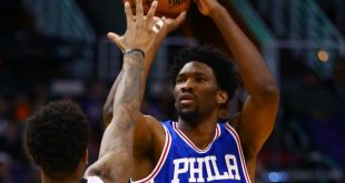 Joel Embiid shoots