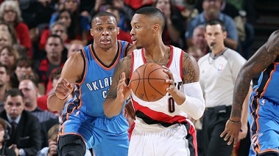 Trail Blazers Thunder NBA basketball