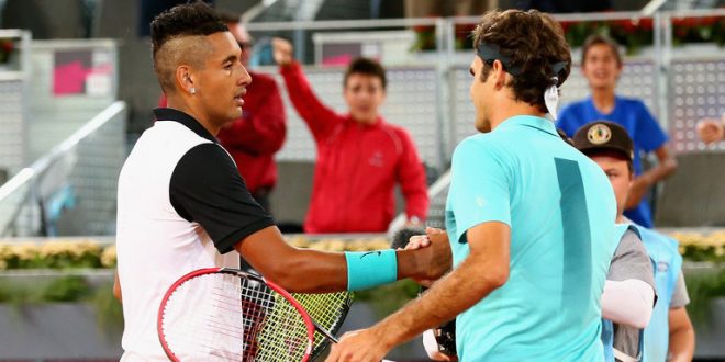 Nick kyrgios vs roger federer