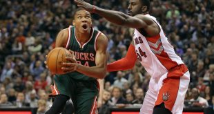 patrick patterson giannis antetokounmpo nba milwaukee bucks toronto raptors