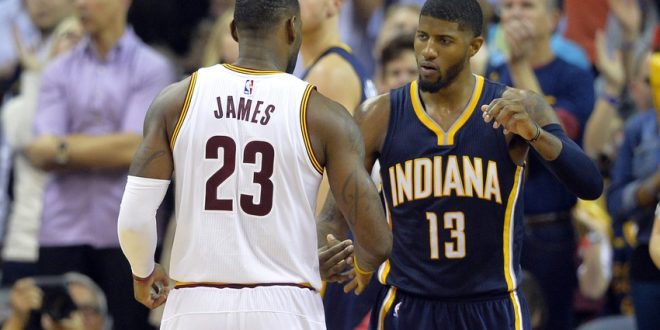 paul george lebron james nba indiana pacers cleveland cavaliers