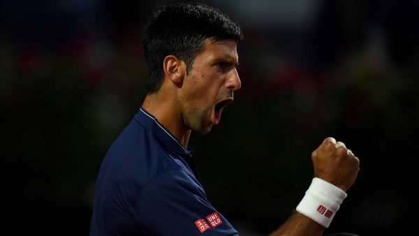 djokovic rome 2017 saturday sf pumped