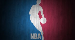 nba logo on wood