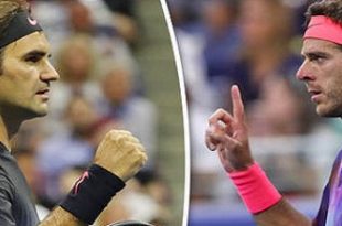 roger federer v juan martin del potro live latest updates as rafael nadal awaits winner