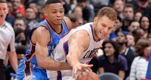 Blake Griffin will be hoping to stop Russell Westbrook 878222