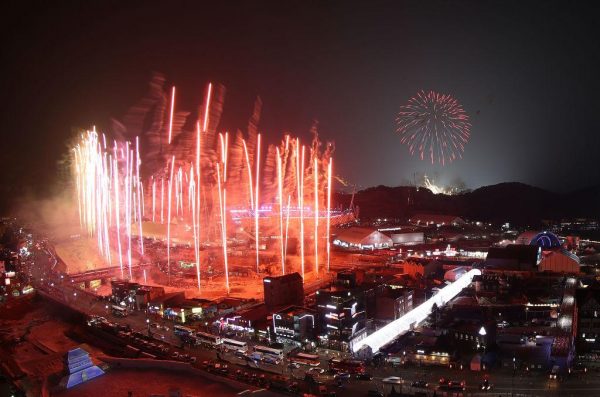 2018 Winter Olympic Games Fireworks during Opening Ceremony 916089524