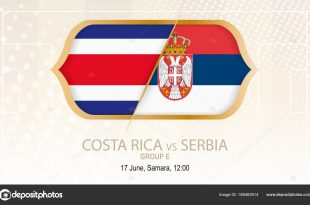 depositphotos 189463914 stock illustration costa rica vs serbia group