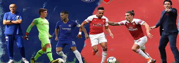 Chelsea vs Arsenal 2018 psd