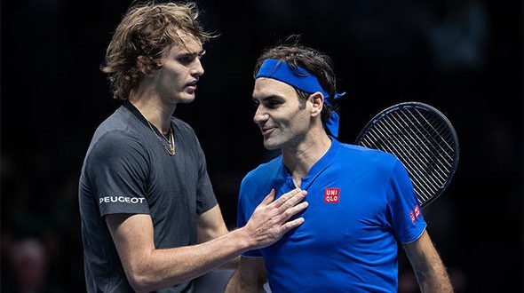 Alexander Zverev Roger Federer 1046697