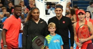 hopman cup roger federer edges serena williams in mixed doubles match