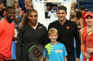 hopman cup roger federer edges serena williams in mixed doubles match