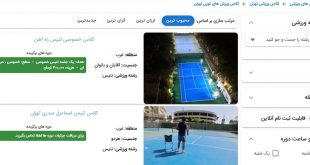 کلاس های تنیس تهران + ثبت نام آنلاین